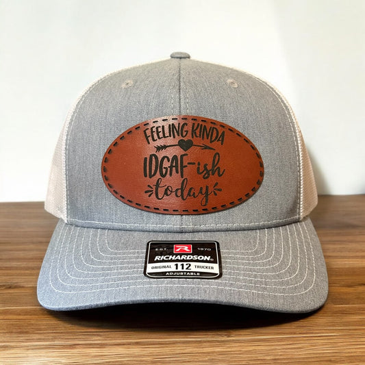 Get the Ultimate Casual Vibe with Our Heather/White Richardson 112 Trucker Hat!