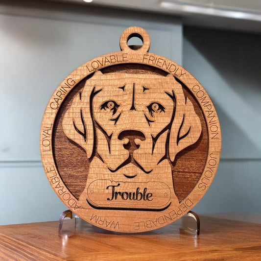 English Labrador Christmas Ornament